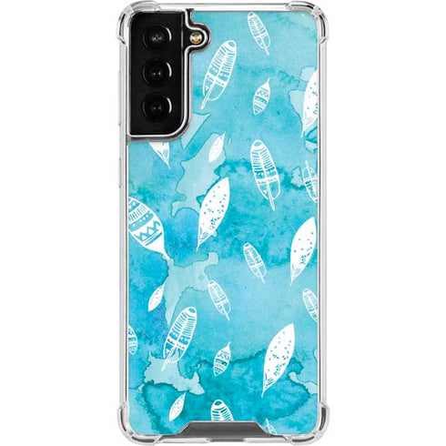 Raining Feathers Galaxy S22 Plus Clear Case