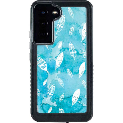 Raining Feathers Galaxy S23 Plus Waterproof Case