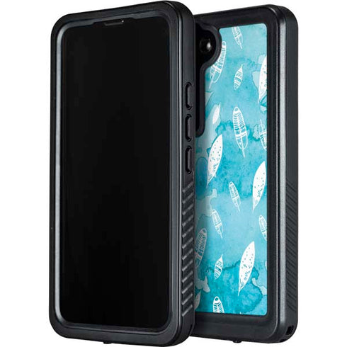 Raining Feathers Galaxy S23 Waterproof Case