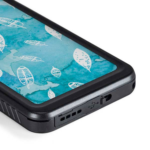 Raining Feathers Galaxy S23 Waterproof Case