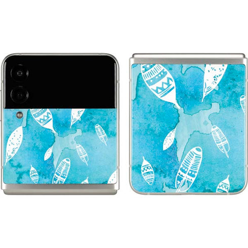 Raining Feathers Galaxy Z Flip3 5G Skin