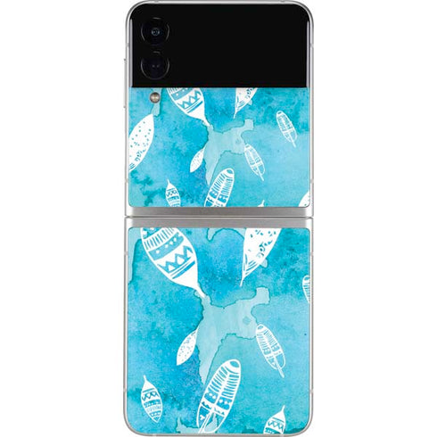 Raining Feathers Galaxy Z Flip3 5G Skin