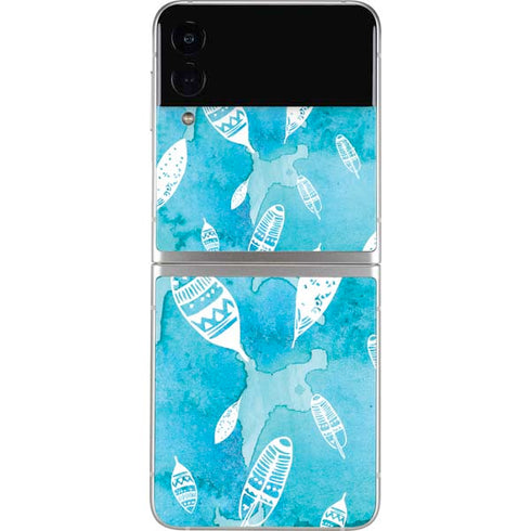 Raining Feathers Galaxy Z Flip4 5G Skin