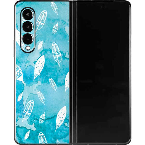 Raining Feathers Galaxy Z Fold3 5G Skin