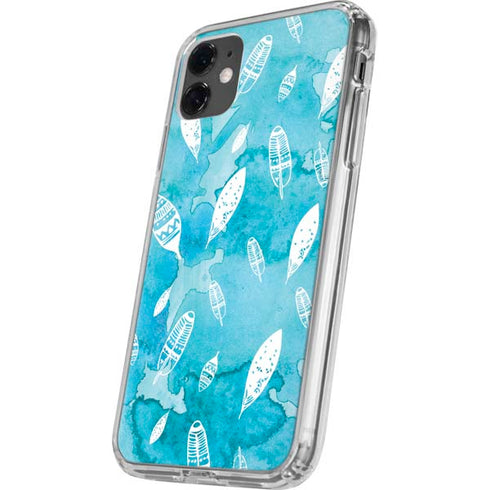 Raining Feathers iPhone 11 Clear Case