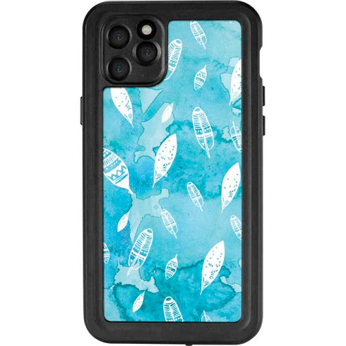 Raining Feathers iPhone 11 Pro Max Waterproof Case
