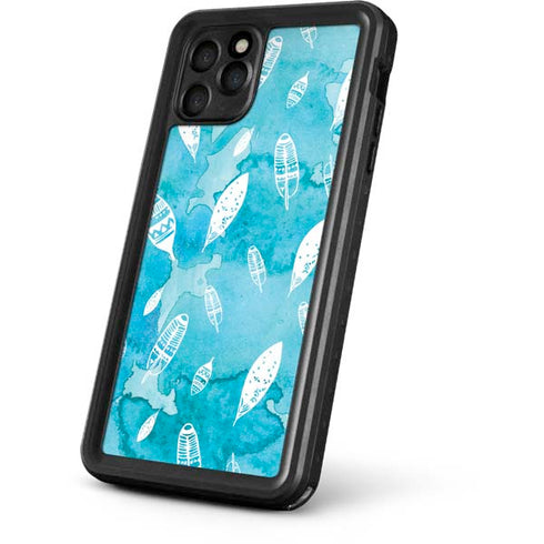 Raining Feathers iPhone 11 Pro Max Waterproof Case