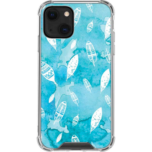 Raining Feathers iPhone 13 Mini Clear Case