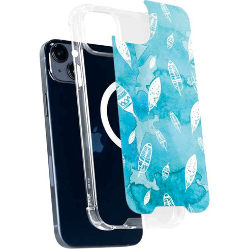 Raining Feathers iPhone 15 Plus MagSafe Case
