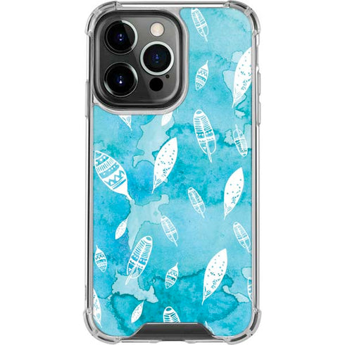 Raining Feathers iPhone 14 Pro Clear Case