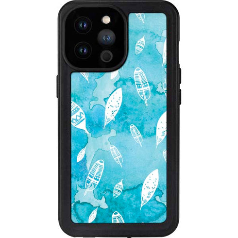 Raining Feathers iPhone 14 Pro Max Waterproof Case