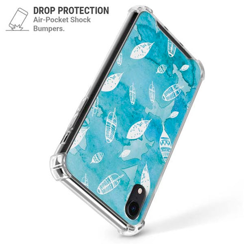 Raining Feathers iPhone XR Clear Case