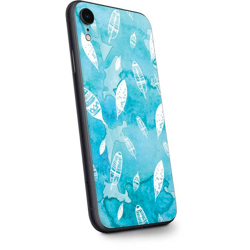 Raining Feathers iPhone XR Skin