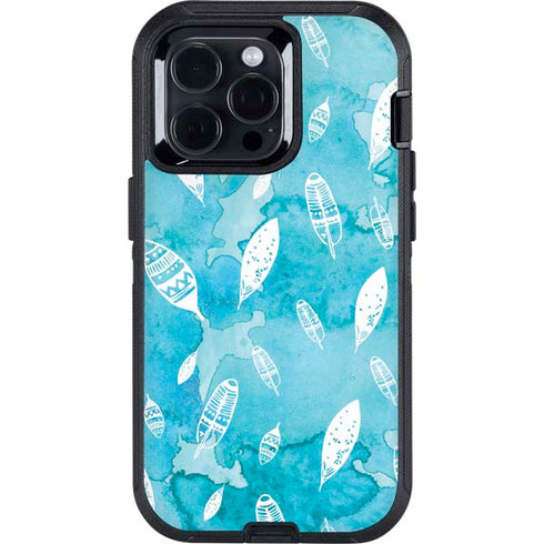 Raining Feathers Otterbox Defender iPhone Skin