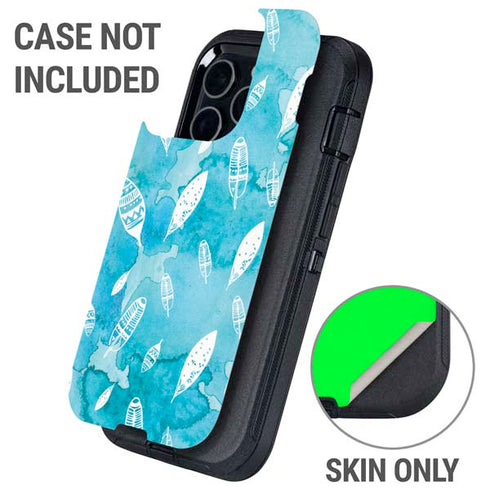 Raining Feathers Otterbox Defender iPhone Skin