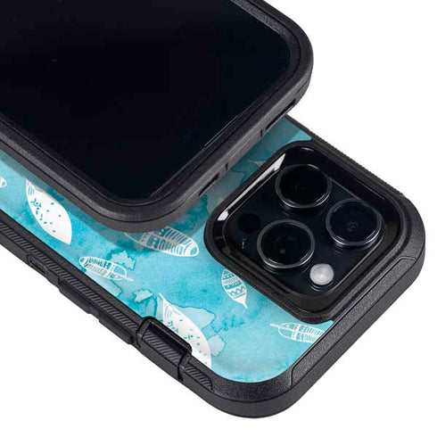 Raining Feathers Otterbox Defender iPhone Skin