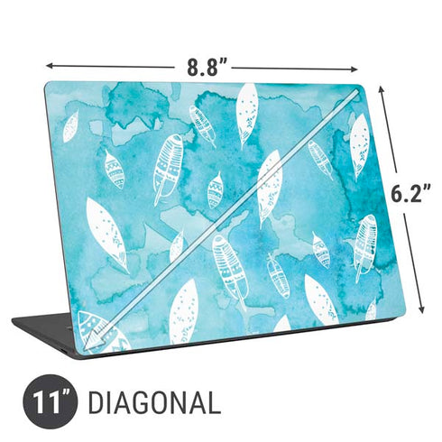 Raining Feathers Universal Laptop 11in (8.8 x 6.2in) Skin