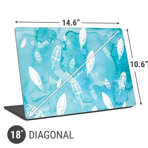 Raining Feathers Universal Laptop 18in (14.6 x 10.6in) Skin
