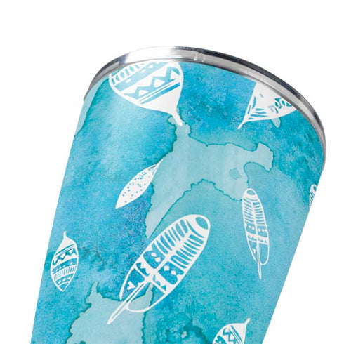 Raining Feathers Yeti 20oz Tumbler Skin