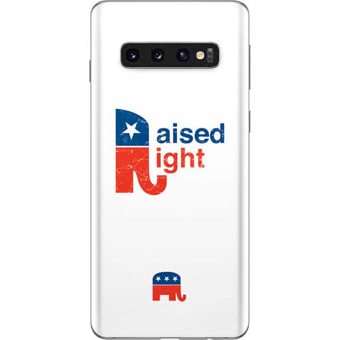 Raised Right Galaxy S10 Skin
