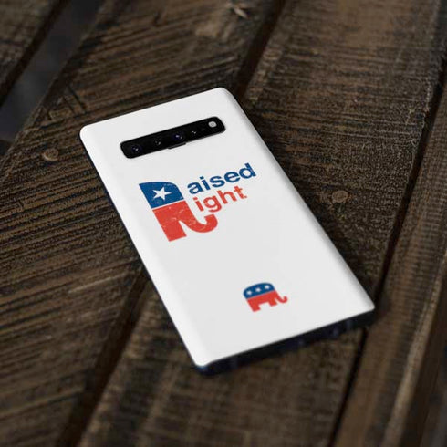 Raised Right Galaxy S10 Skin
