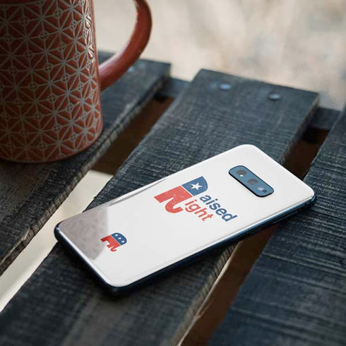 Raised Right Galaxy S10e Skin