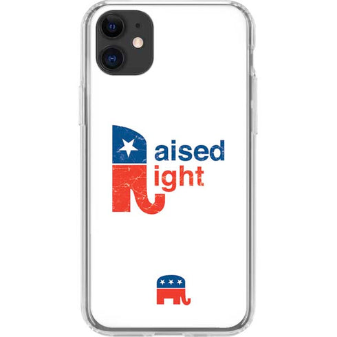 Raised Right iPhone 11 Clear Case