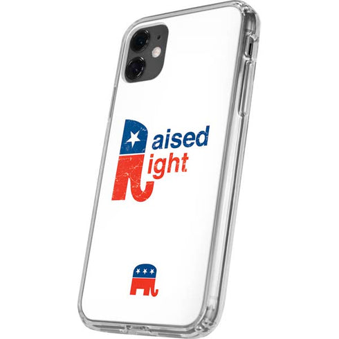 Raised Right iPhone 11 Clear Case