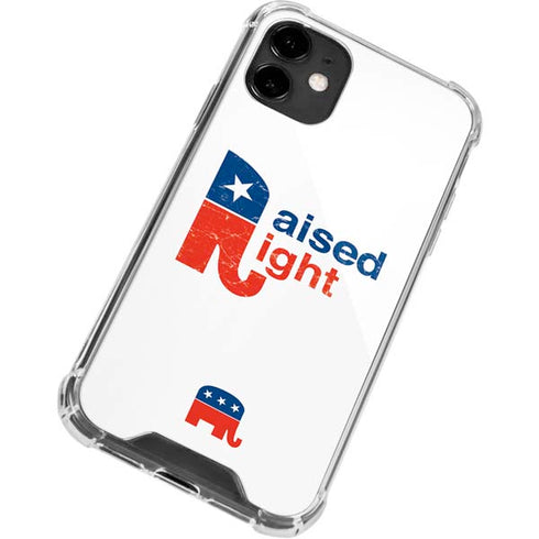 Raised Right iPhone 12 Clear Case