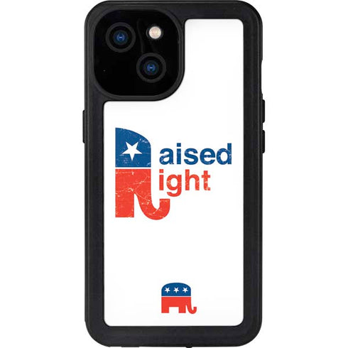 Raised Right iPhone 13 Mini Waterproof Case