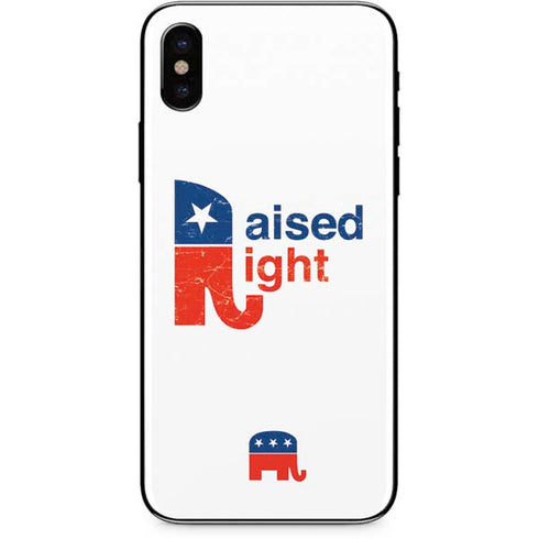Raised Right iPhone X Skin