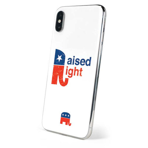 Raised Right iPhone XS Skin