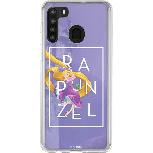 Disney Princess Rapunzel and Pascal Galaxy A21 Clear Case