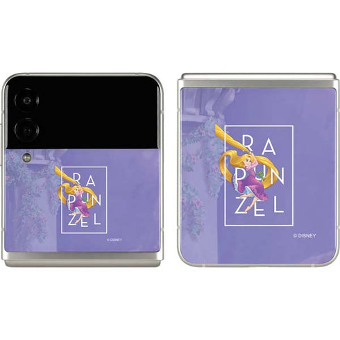 Disney Princess Rapunzel and Pascal Galaxy Z Flip3 5G Skin