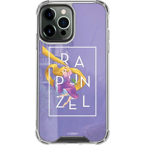 Disney Princess Rapunzel and Pascal iPhone 14 Pro Max Clear Case
