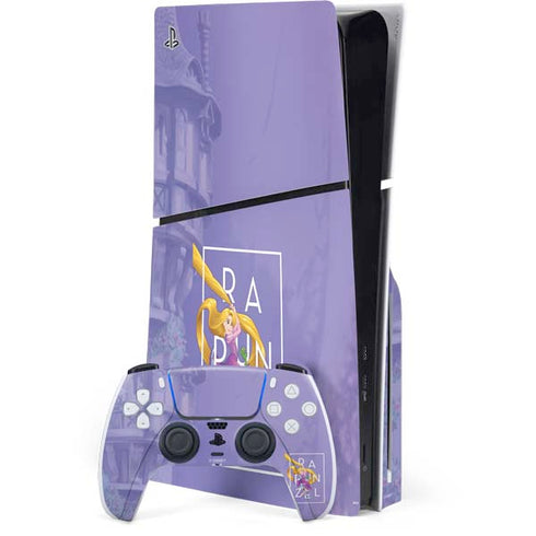 Disney Princess Rapunzel and Pascal PS5 Slim Disk Bundle Skin
