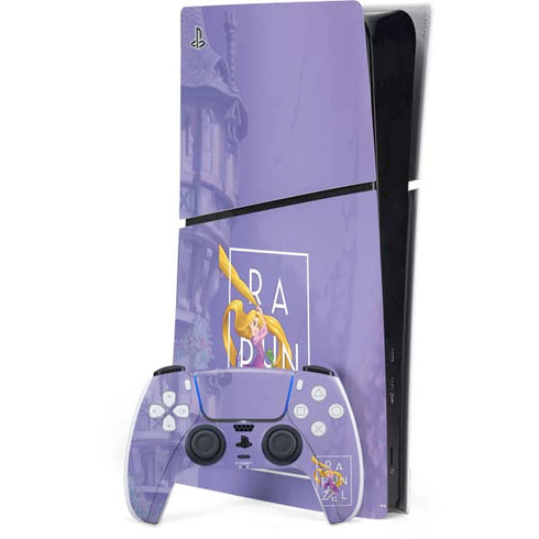 Disney Princess Rapunzel and Pascal PS5 Slim Digital Edition Bundle Skin