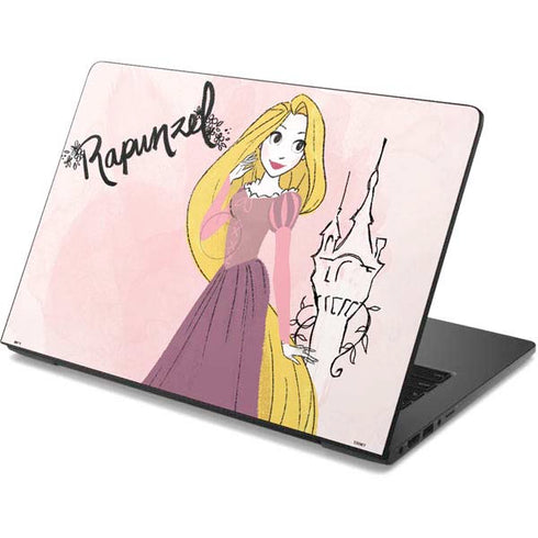 Disney Princess Rapunzel Art Dell Chromebook Skin