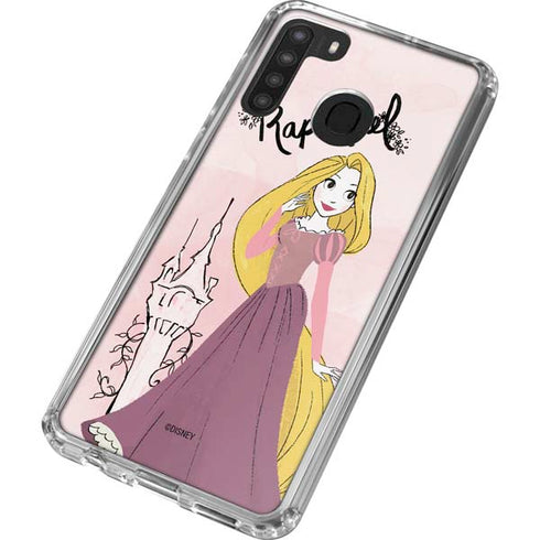Disney Princess Rapunzel Art Galaxy A21 Clear Case