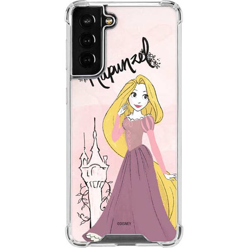 Disney Princess Rapunzel Art Galaxy S21 FE Clear Case