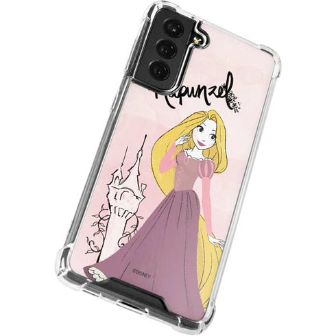 Disney Princess Rapunzel Art Galaxy S21 FE Clear Case
