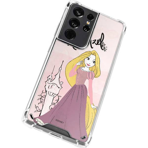 Disney Princess Rapunzel Art Galaxy S21 Ultra 5G Clear Case