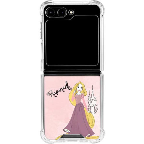 Disney Princess Rapunzel Art Galaxy Z Flip5 5G Clear Case