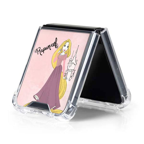 Disney Princess Rapunzel Art Galaxy Z Flip5 5G Clear Case