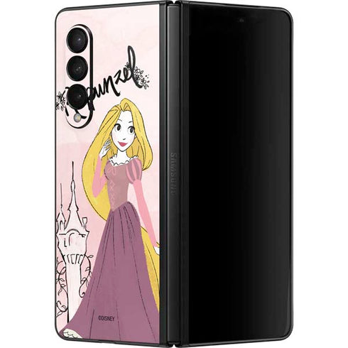 Disney Princess Rapunzel Art Galaxy Z Fold3 5G Skin