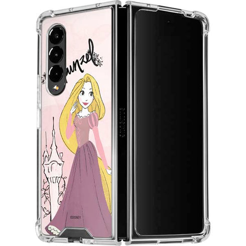 Disney Princess Rapunzel Art Galaxy Z Fold4 5G Clear Case