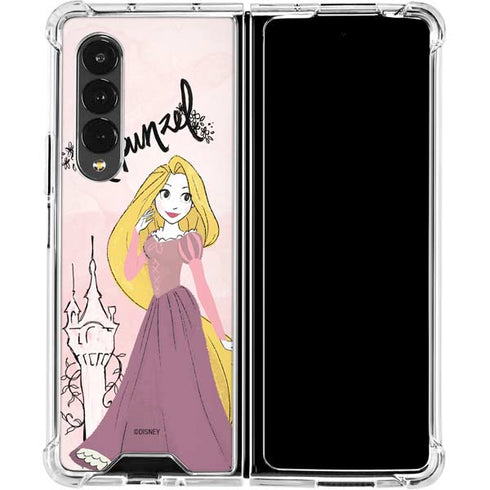 Disney Princess Rapunzel Art Galaxy Z Fold4 5G Clear Case