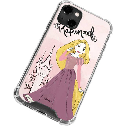 Disney Princess Rapunzel Art iPhone 14 Clear Case