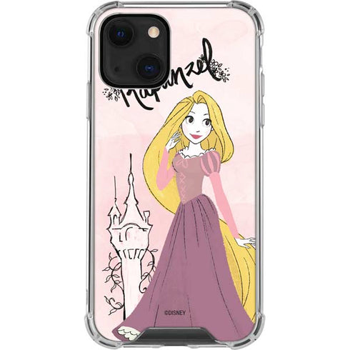 Disney Princess Rapunzel Art iPhone 14 Plus Clear Case