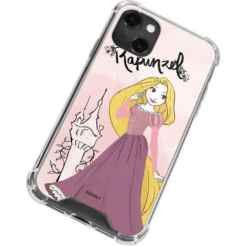 Disney Princess Rapunzel Art iPhone 14 Plus Clear Case
